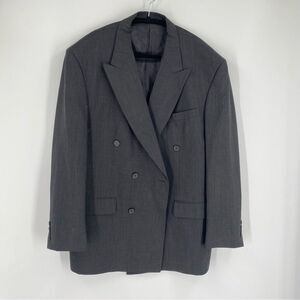 Georgio Giovanno Gray Double-Breasted Men's Blazer size 42R